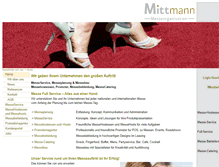 Tablet Screenshot of mittmann-messe.de